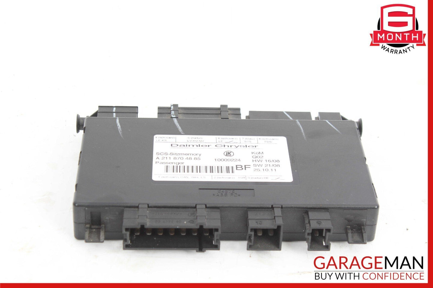 03-12 Mercedes GL450 E350 SLK350 Front Right Side Seat Controller Module Unit