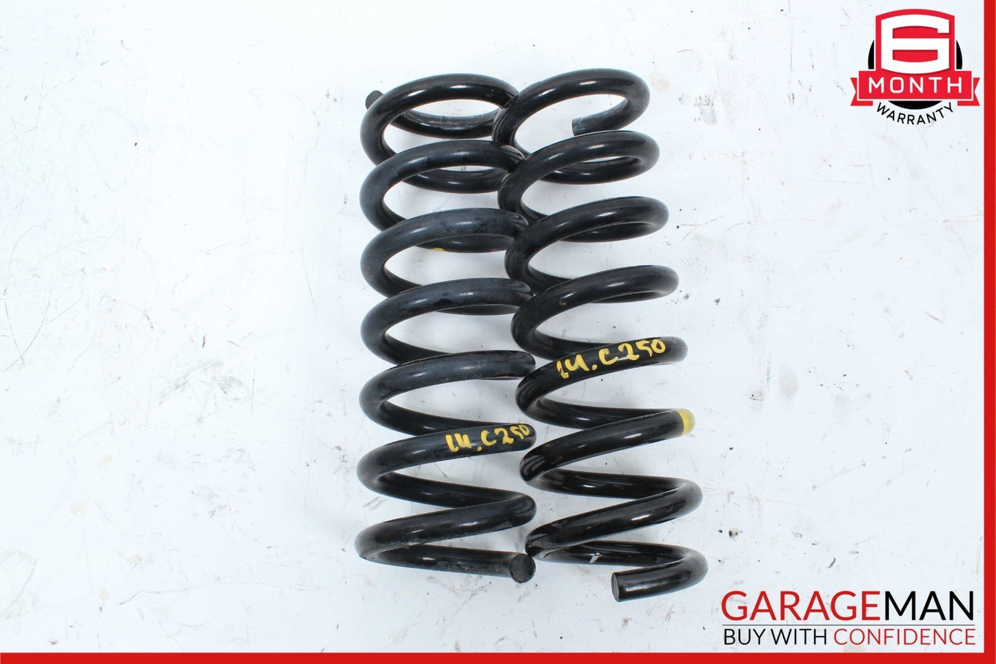 08-14 Mercedes W204 C250 C300 Rear Shock Absorber Suspension Coil Spring Set OEM