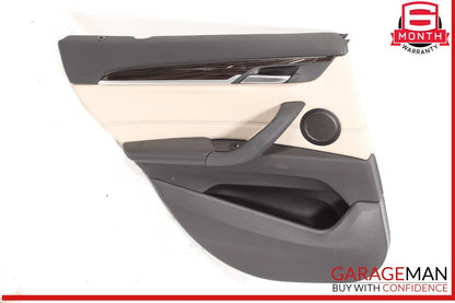16-22 BMW X1 Rear Left Driver Side Interior Door Trim Panel OEM