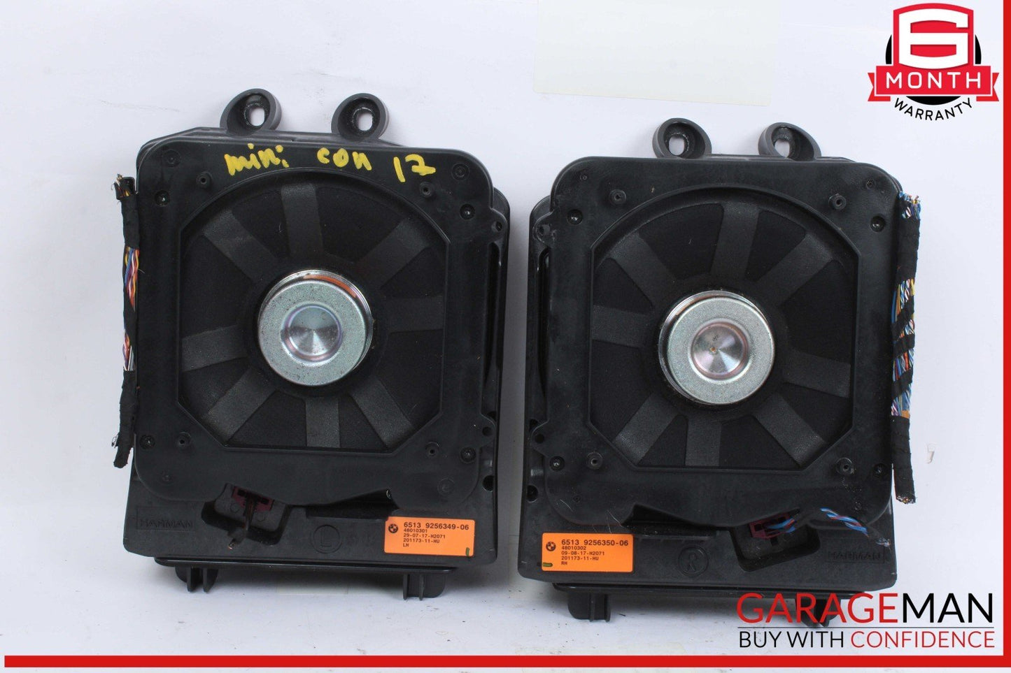 17-24 Mini Cooper S Countryman Rear Left and Right Side Subwoofer Audio Speaker