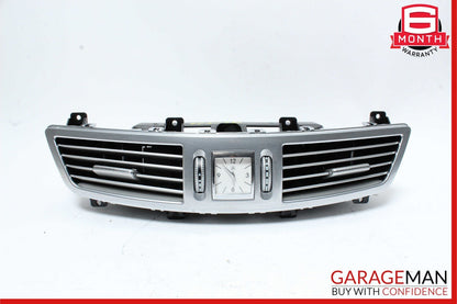 07-13 Mercedes W221 S550 Center Dash Air Vent AC A/C Clock Trim Cover Assembly