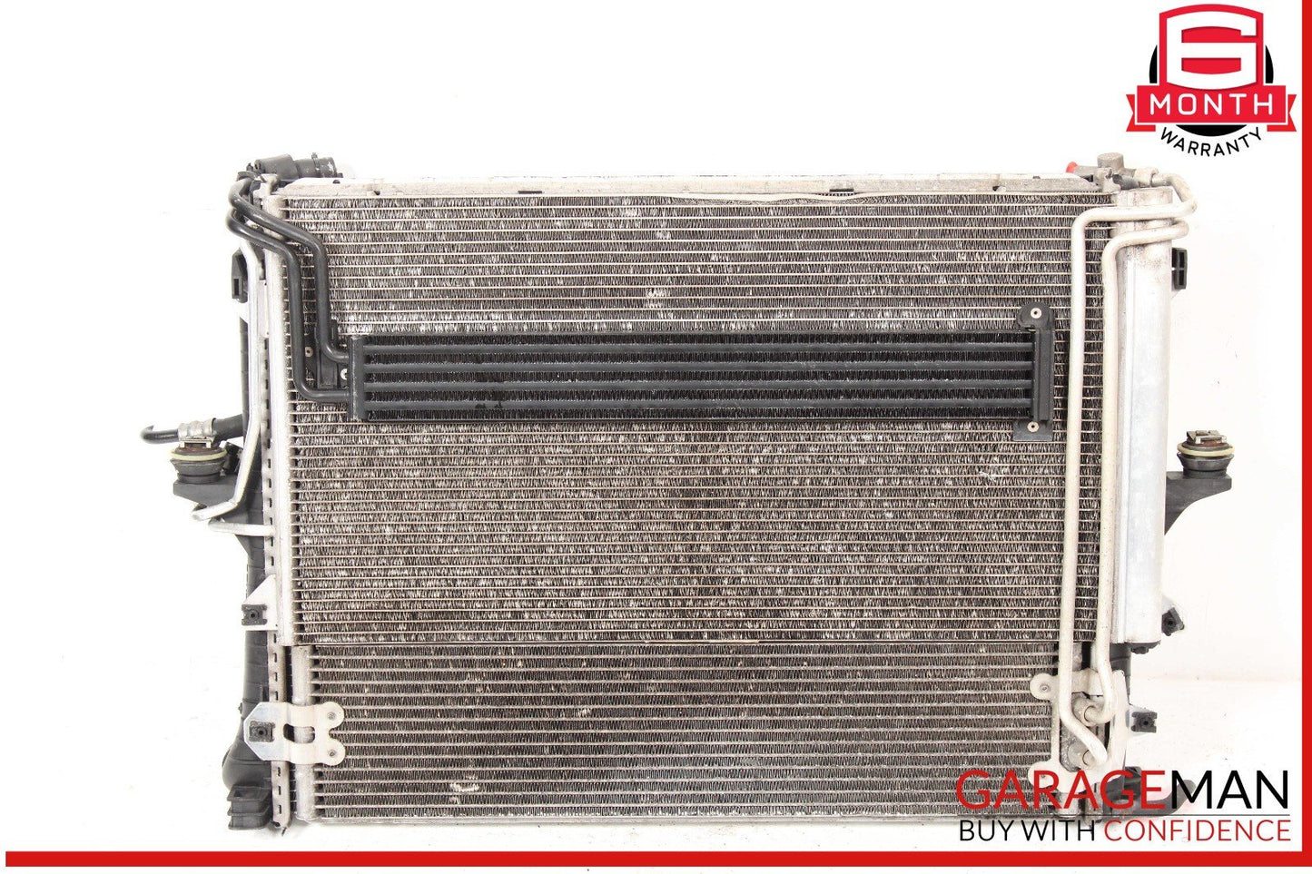 03-10 Porsche Cayenne 955 957 Engine Coolant Radiator w/ Oil Cooler Assembly OEM