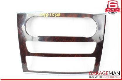 06-12 Mercedes X164 GL550 ML350 Center Console Control Trim Panel Wood Bezel