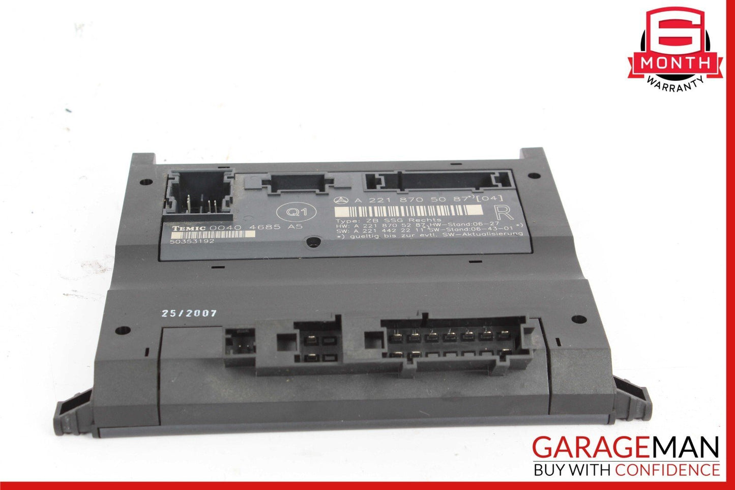 07-13 Mercedes W221 S550 S400 S350 Front Right Side Under Seat Control Unit OEM