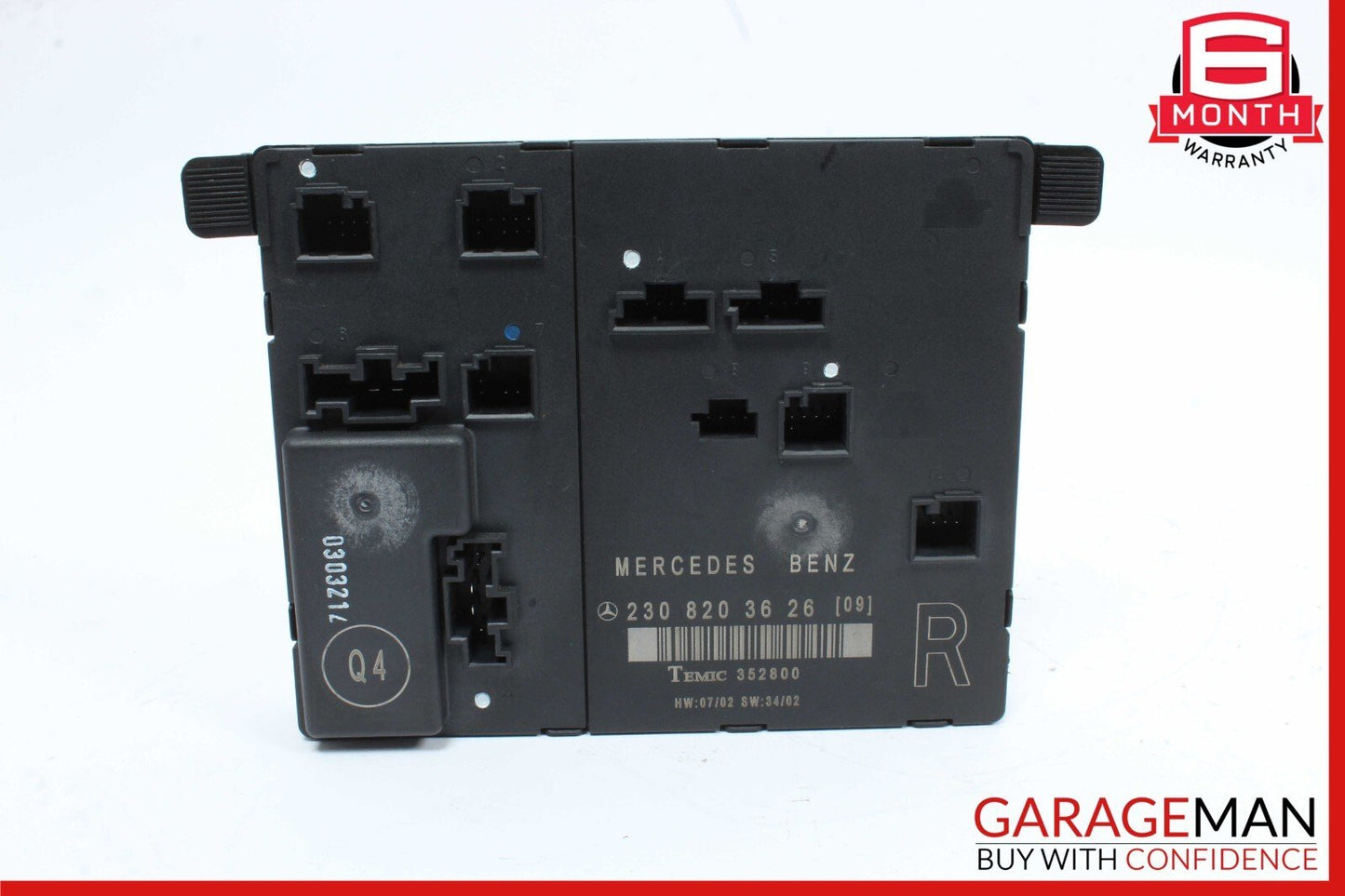 03-12 Mercedes R230 SL500 SL55 SL63 AMG Front Right Side Door Control Module