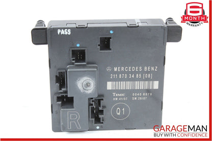 07-09 Mercedes W211 E350 E550 Rear Right Passenger Side Door Control Module OEM