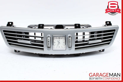 07-13 Mercedes W221 S550 Center Dash Air Vent AC A/C Clock Trim Cover Assembly
