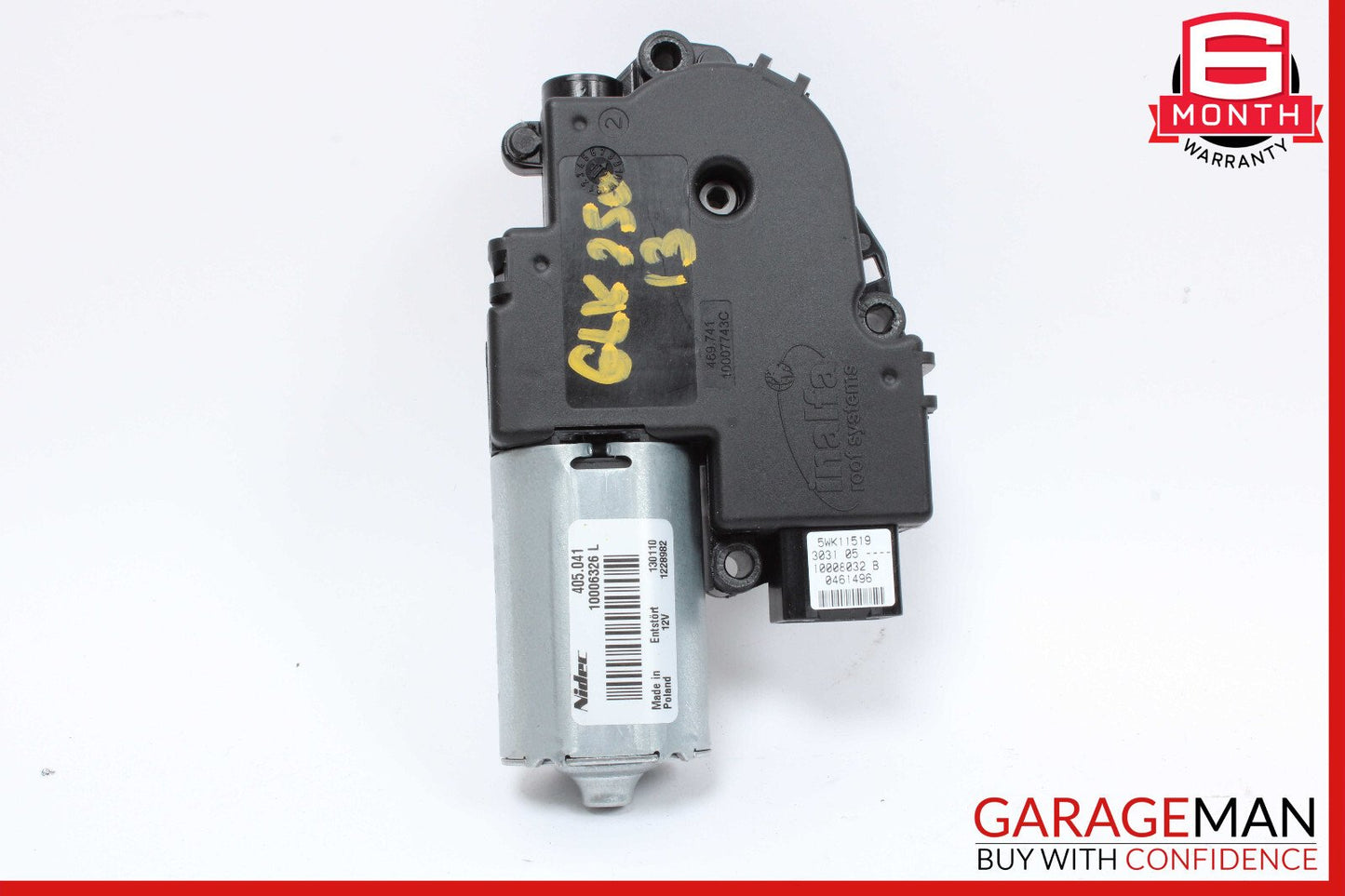 08-15 Mercedes X204 GLK250 C300 Panoramic Sunroof Sun Roof Motor EM