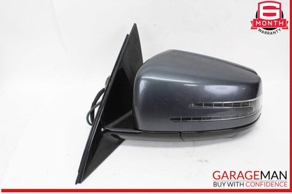 14-16 Mercedes W212 E350 Front Left Side Door Rear View Mirror w/ Blind Spot