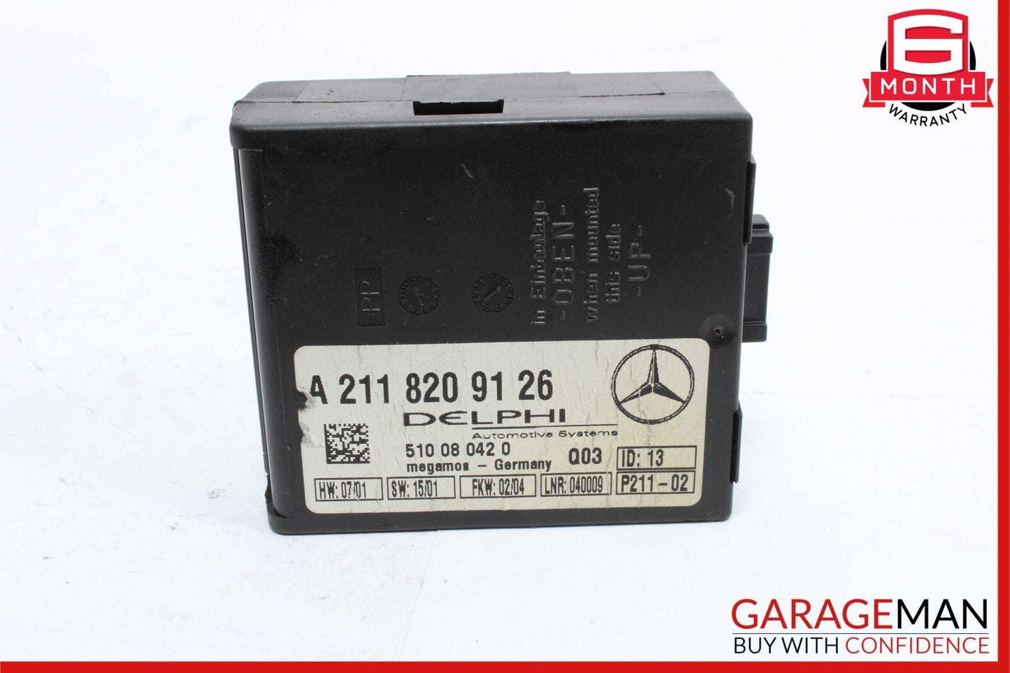 Mercedes S430 SLK280 CLK500 CL500 E320 CL55 AMG Anti Theft Alarm Module Unit OEM