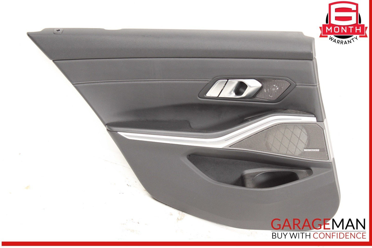 19-24 BMW M340i 330i G20 Rear Left Driver Side Door Cover Panel Black OEM