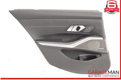19-24 BMW M340i 330i G20 Rear Left Driver Side Door Cover Panel Black OEM