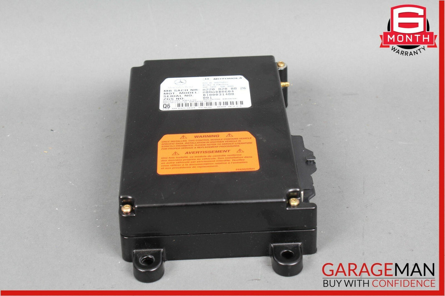 00-06 Mercedes W220 S500 CL500 Phone Navigation Voice Communication Module Q6