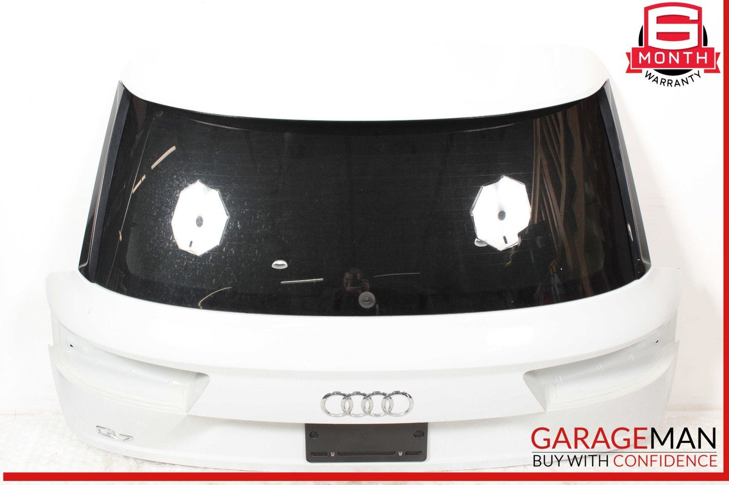 17-19 Audi Q7 Trunk Lid Liftgate Tailgate Hatch Shell White OEM