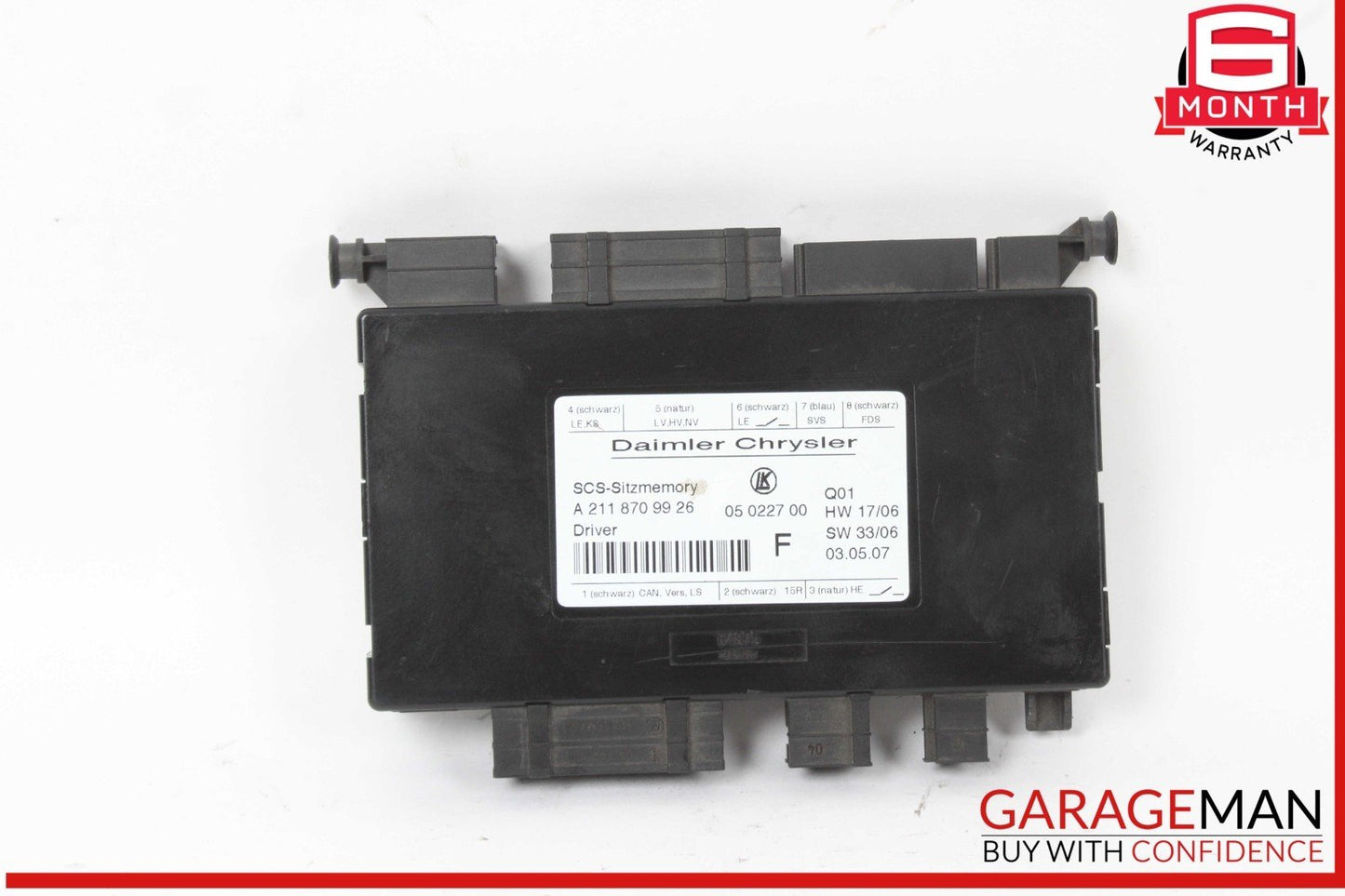 03-12 Mercedes W211 E350 CLS550 ML500 Front Left Side Seat Control Module OEM