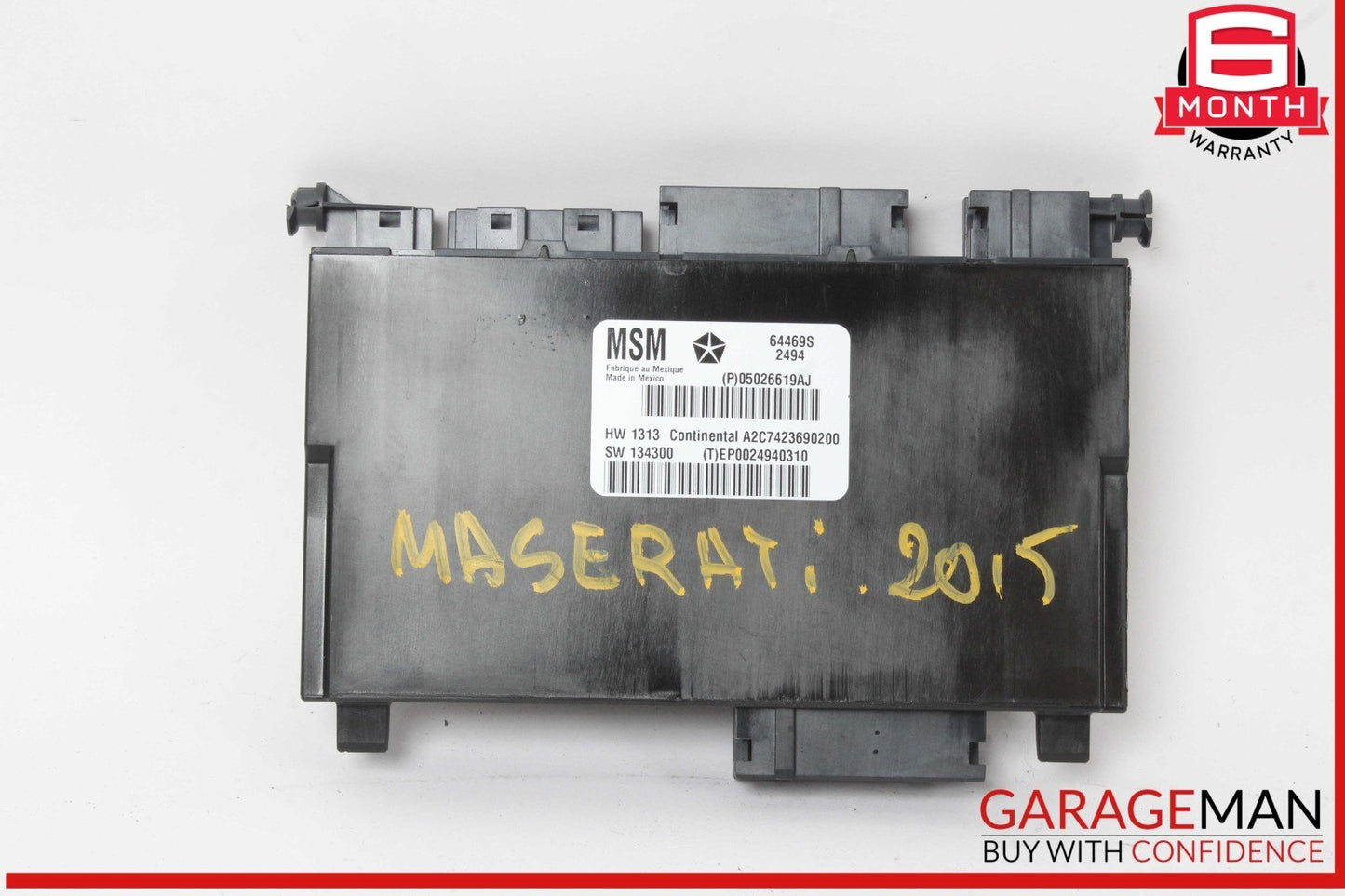 14-20 Maserati Quattroporte M156 Front Left Side Seat Control Module Unit OEM