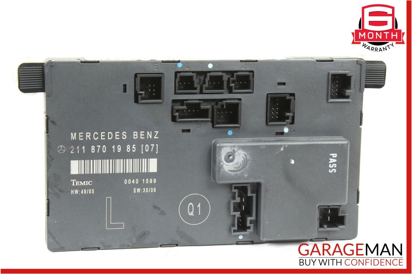 03-09 Mercedes W211 E350 Front Left Driver Side Door Controller Module Unit