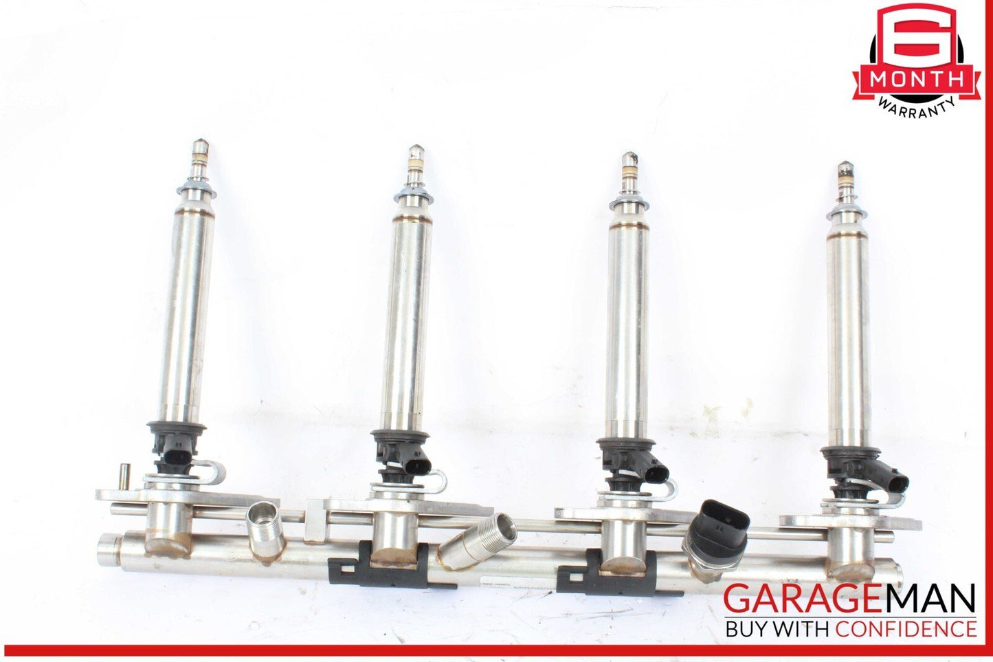 11-19 Mercedes W218 CLS550 Right Fuel Injection Rail Line w/ Injectors