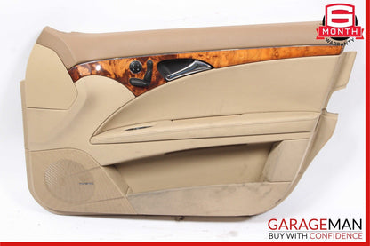 07-09 Mercedes W211 E350 Front Right Interior Door Panel Trim Assembly Brown