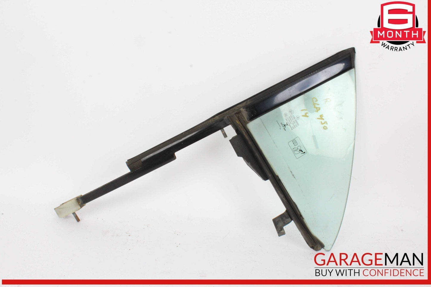 14-19 Mercedes W117 CLA45 AMG Rear Right Passenger Door Quarter Window Glass OEM
