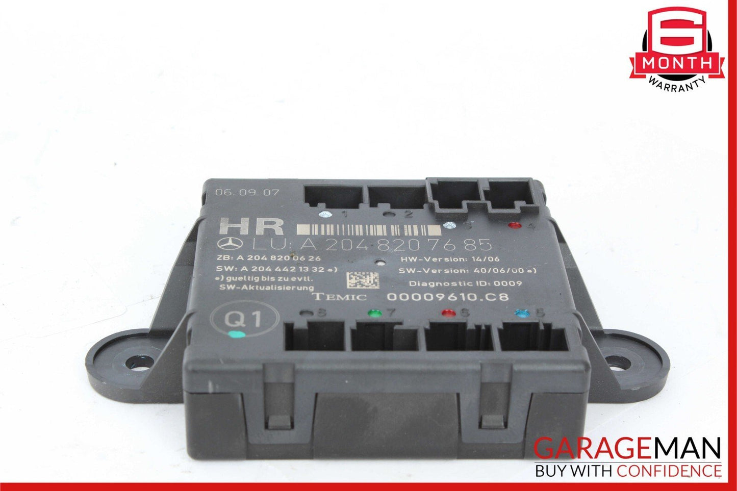 08-18 Mercedes W204 C250 C300 GLK350 Rear Right Side Door Control Module OEM