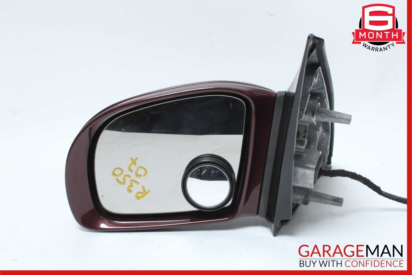 06-10 Mercedes W251 R350 Front Left Driver Side Mirror Door Rear View Red OEM