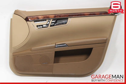 07-09 Mercedes W221 S450 S550 Front Right Passenger Interior Door Panel Brown