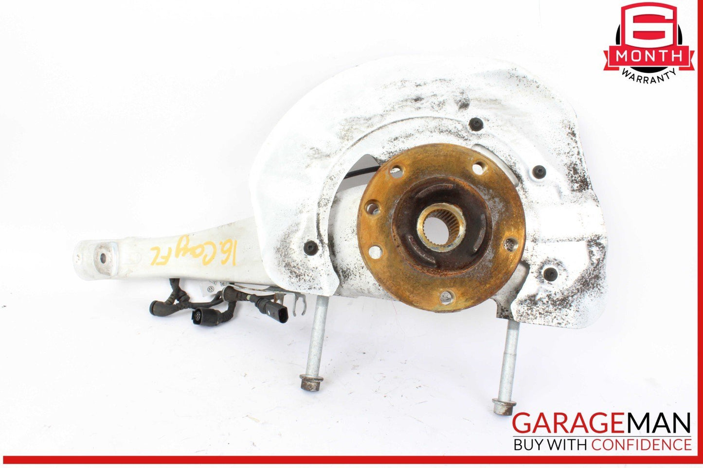 11-18 Porsche Cayenne 958 Front Left Side Spindle Knuckle Wheel Hub OEM