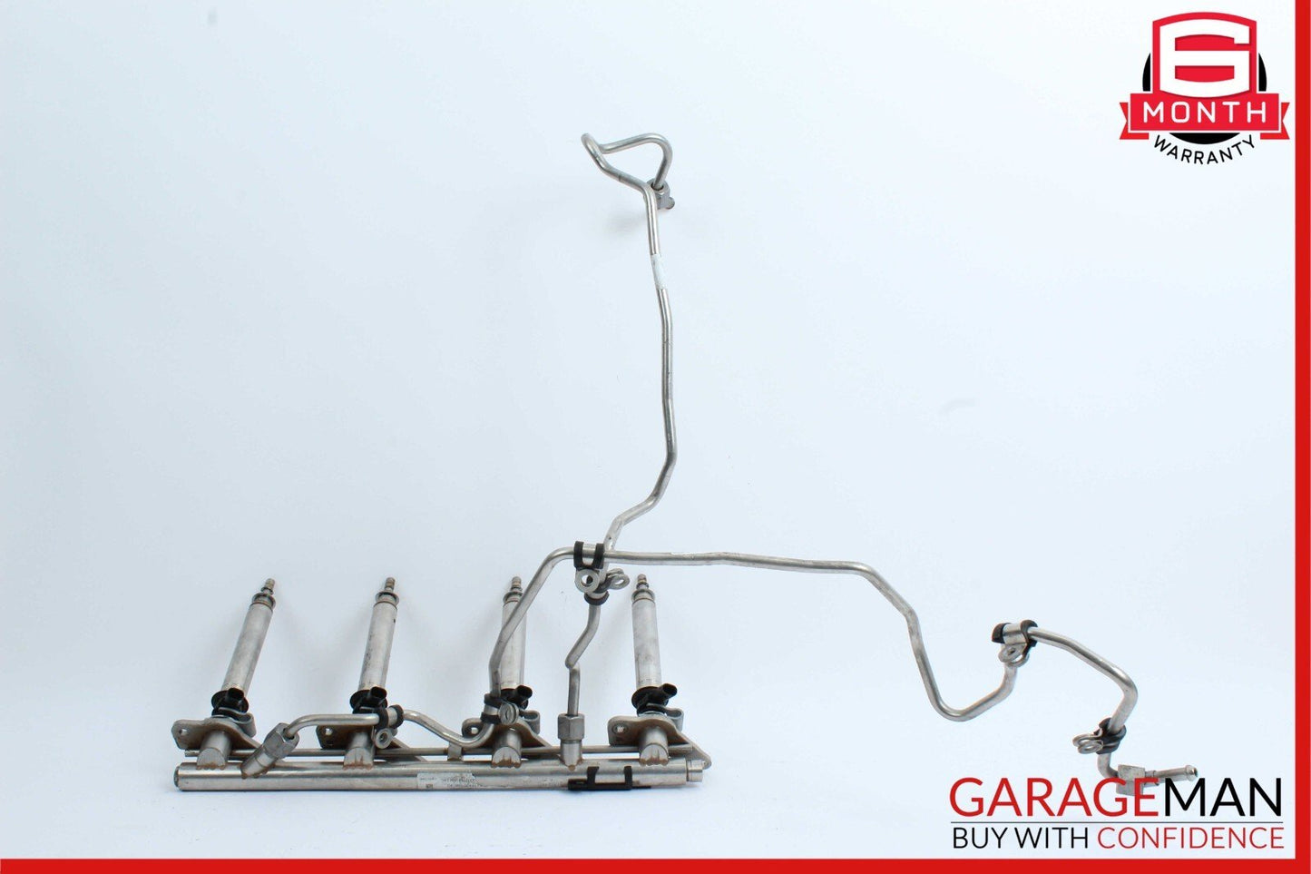 07-11 Mercedes W221 S550 E550 Fuel Injection Rail With Fuel Injectors Left OEM