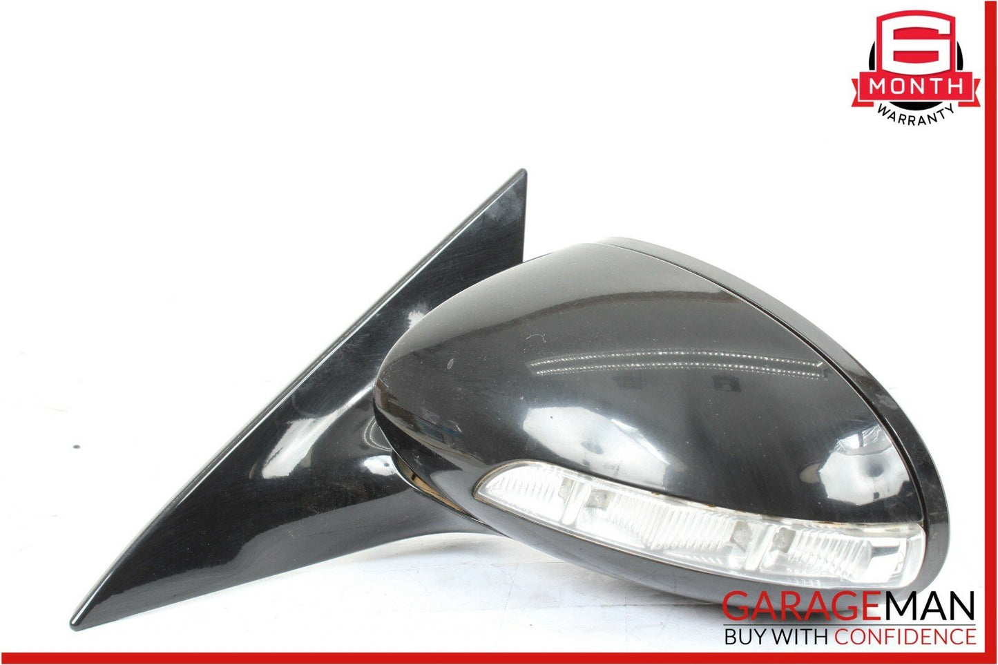 07-09 Mercedes W216 CL550 Front Left Driver Side Mirror Door Rear View Black