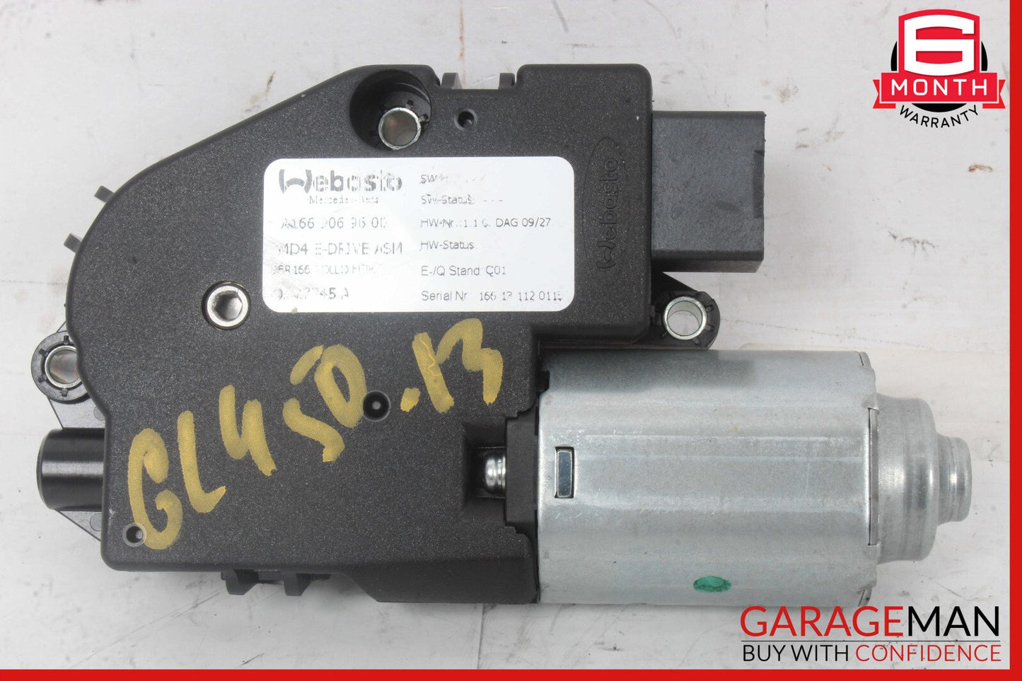 12-19 Mercedes X166 GL450 ML63 Roof Sun Shade Screen Roller Blind Motor OEM