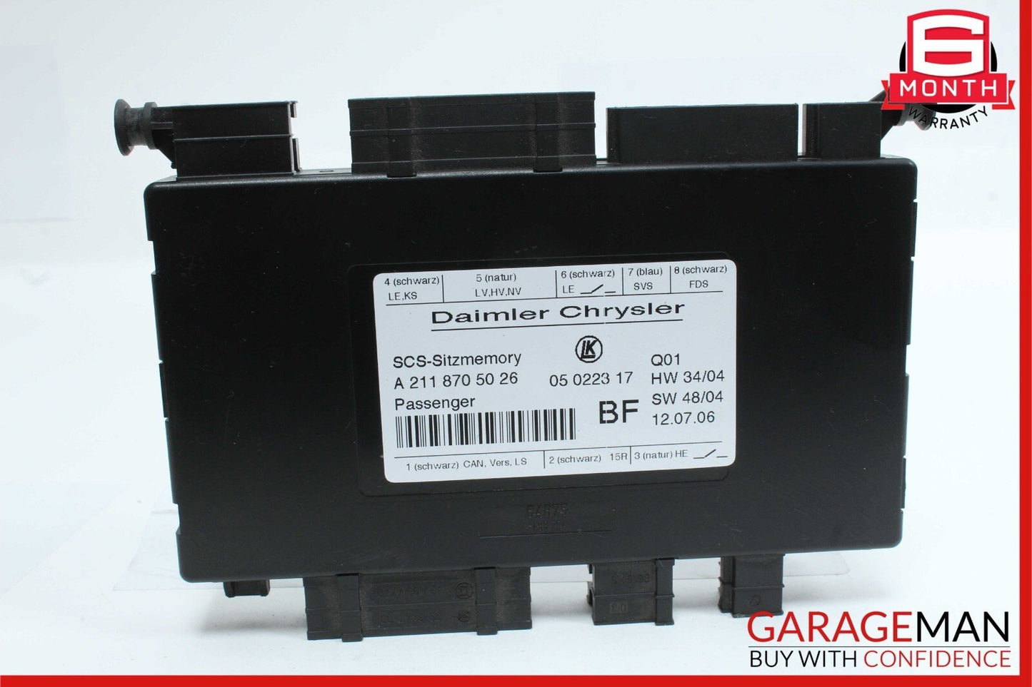 03-12 Mercedes GL350 GL450 SLK350 E350 Front Right Seat Controller Module Unit
