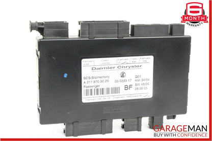 03-11 Mercedes CLS500 E350 GL450 Front Right Seat Control Controller Module OEM