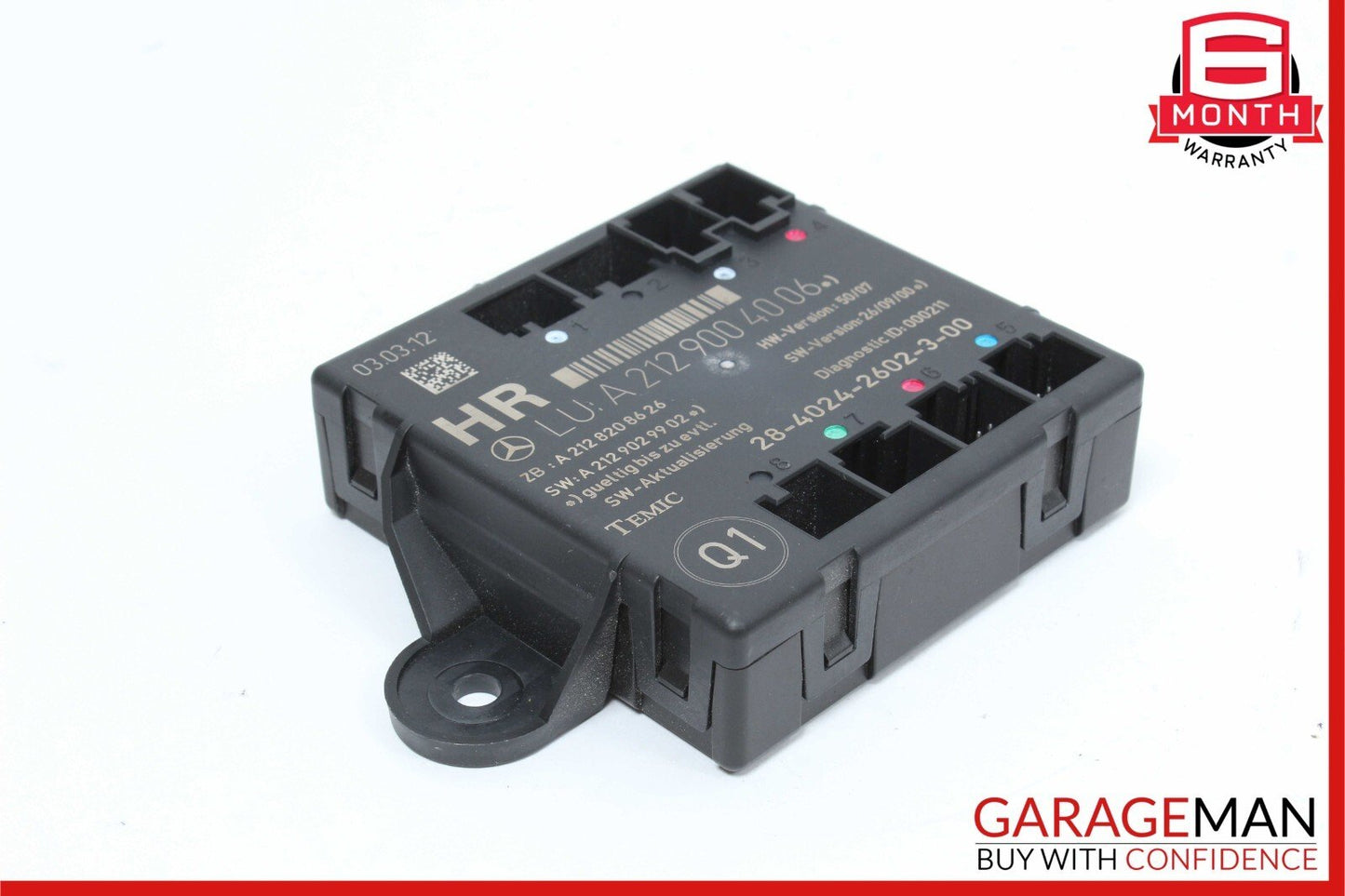 08-18 Mercedes X204 GLK350 C250 Rear Right Side Door Control Module Unit OEM