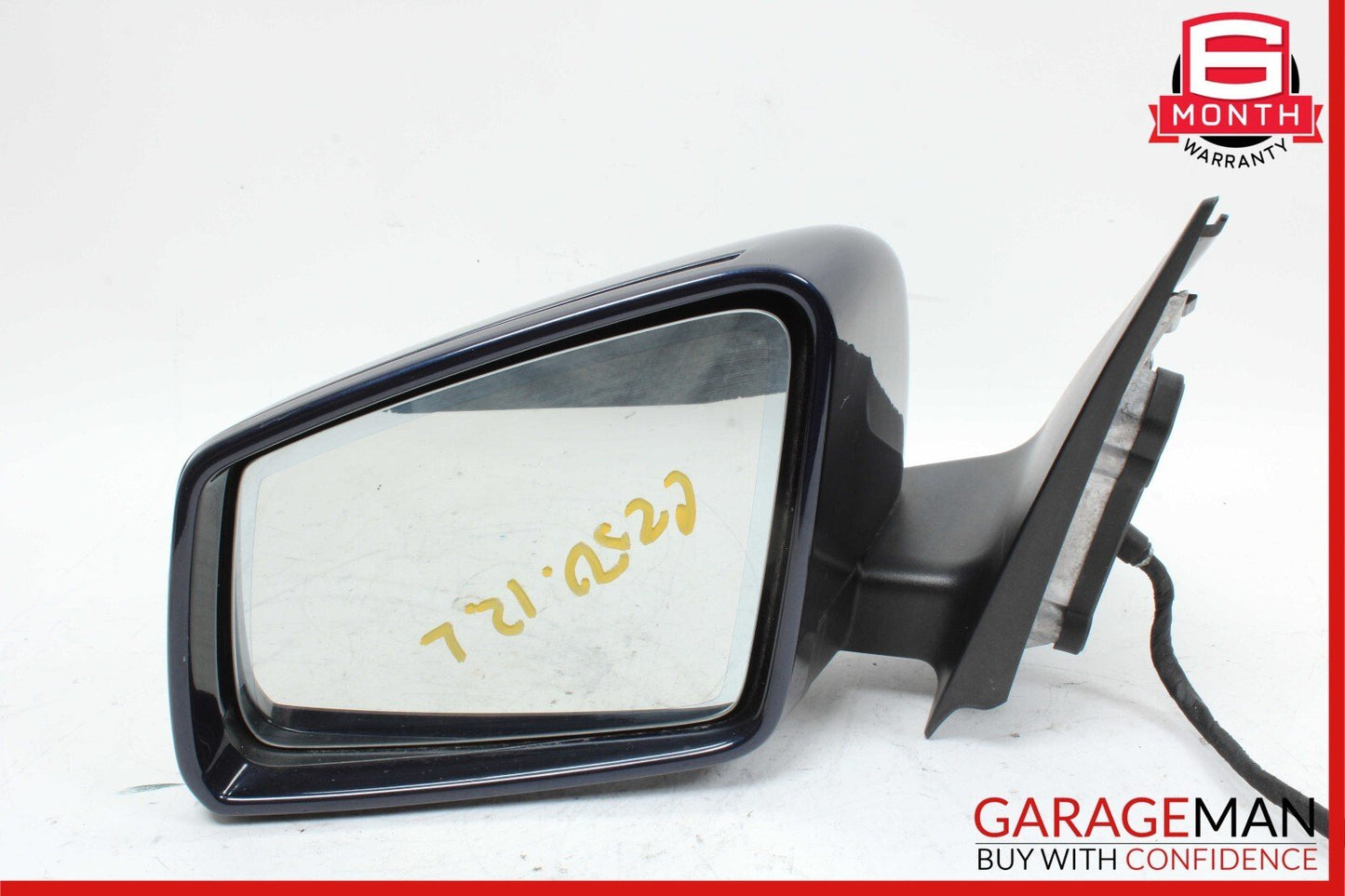 12-14 Mercedes W204 C250 C63 AMG Front Left Side Door Rear View Mirror Blue OEM