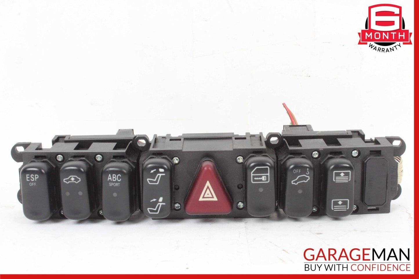 00-02 Mercedes W215 CL600 CL55 AMG Center Dash Hazard Light Switch Control Panel