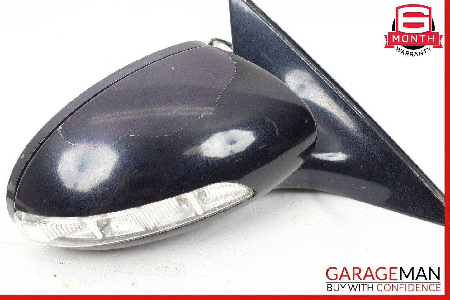 07-09 Mercedes W221 S450 S550 Front Right Side Mirror Door Rear View Blue OEM