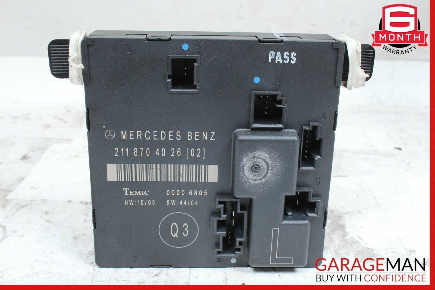 03-09 Mercedes W211 E350 E63 AMG Rear Left Driver Side Door Control Module Unit
