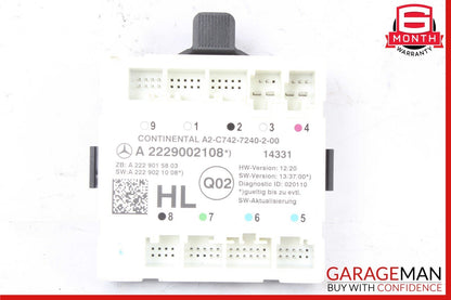 15-18 Mercedes W205 C400 C350e C300 Rear Left Side Door Control Module Unit OEM