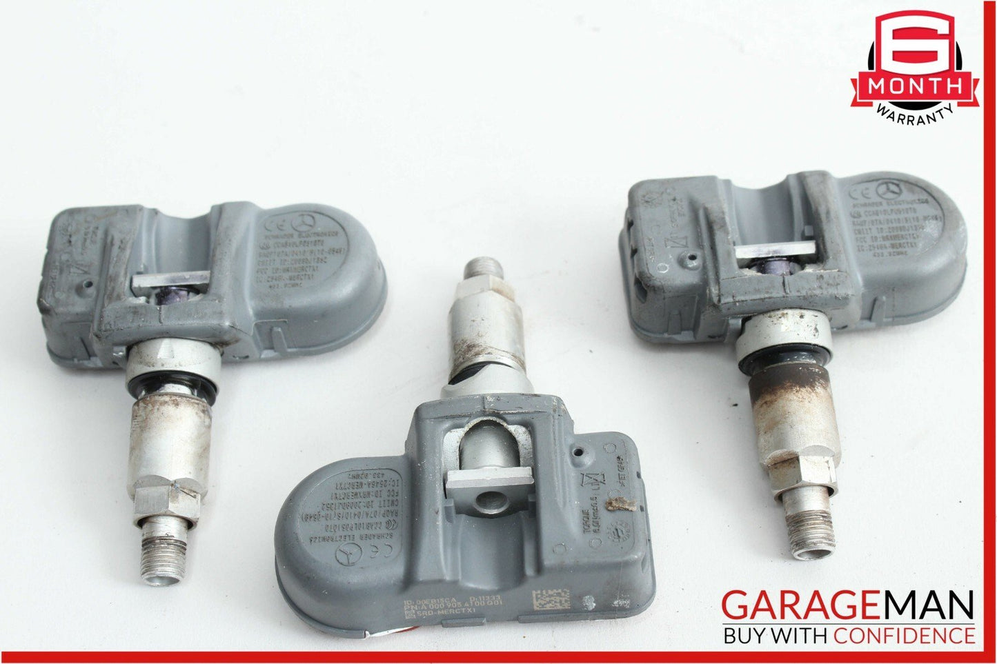 06-14 Mercedes CLS550 SL550 Tire Pressure Monitor Sensor Set of 3 Pc 433.92 MHz