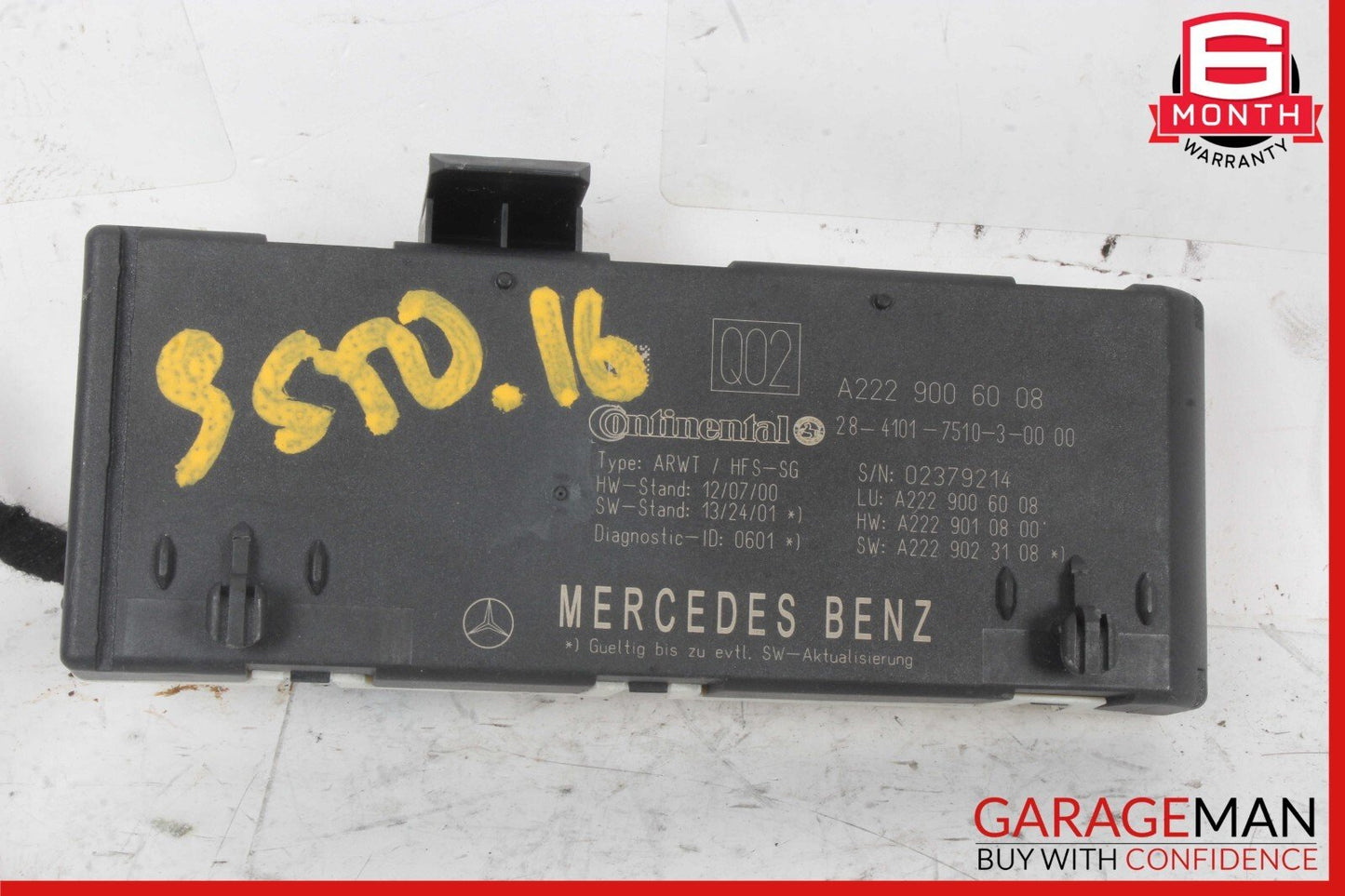14-18 Mercedes W222 S550 C300 Trunk Lid Liftgate Tail Gate Control Module OEM