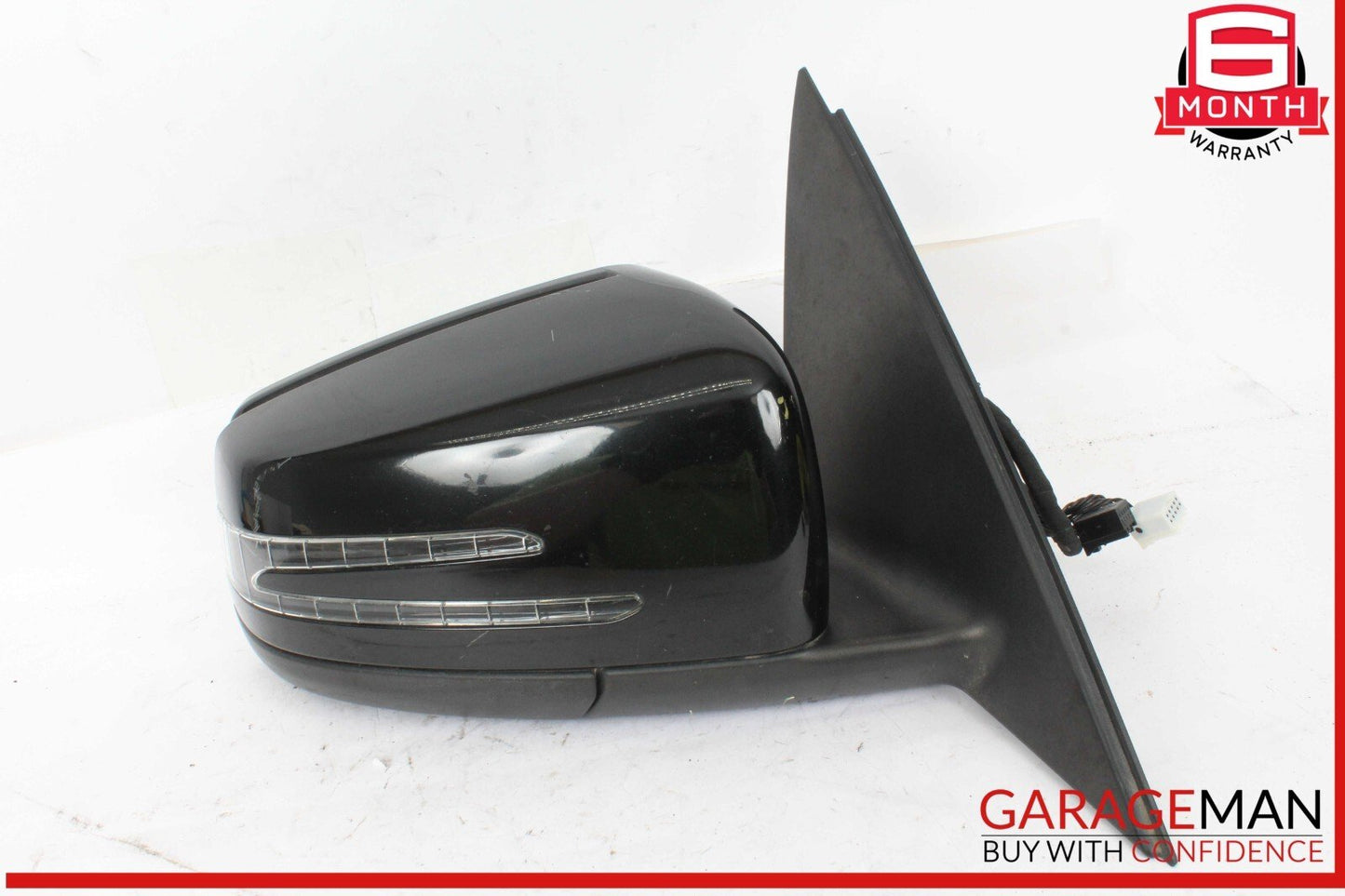 12-15 Mercedes W204 C250 C300 Front Right Side Mirror Door Rear View Black OEM