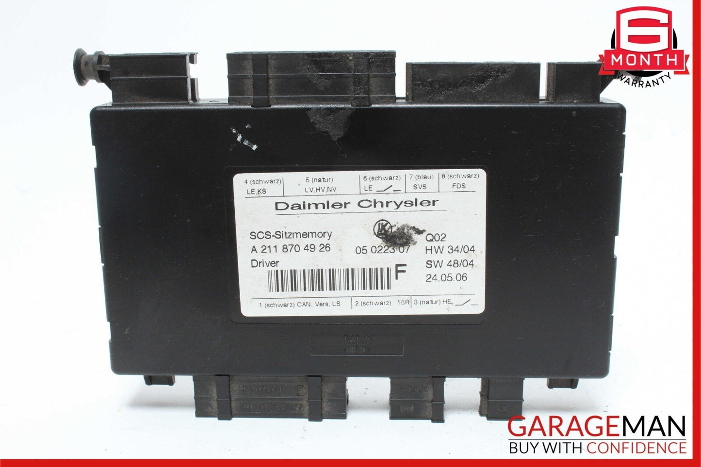 03-12 Mercedes CLS550 GL320 E350 ML500 R500 Front Left Side Seat Control Module