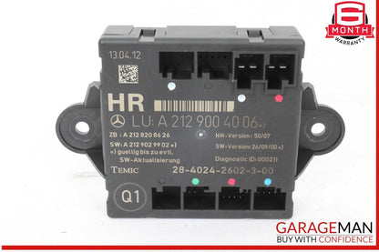 08-18 Mercedes W212 E350 CLS550 Rear Right Side Door Control Module OEM