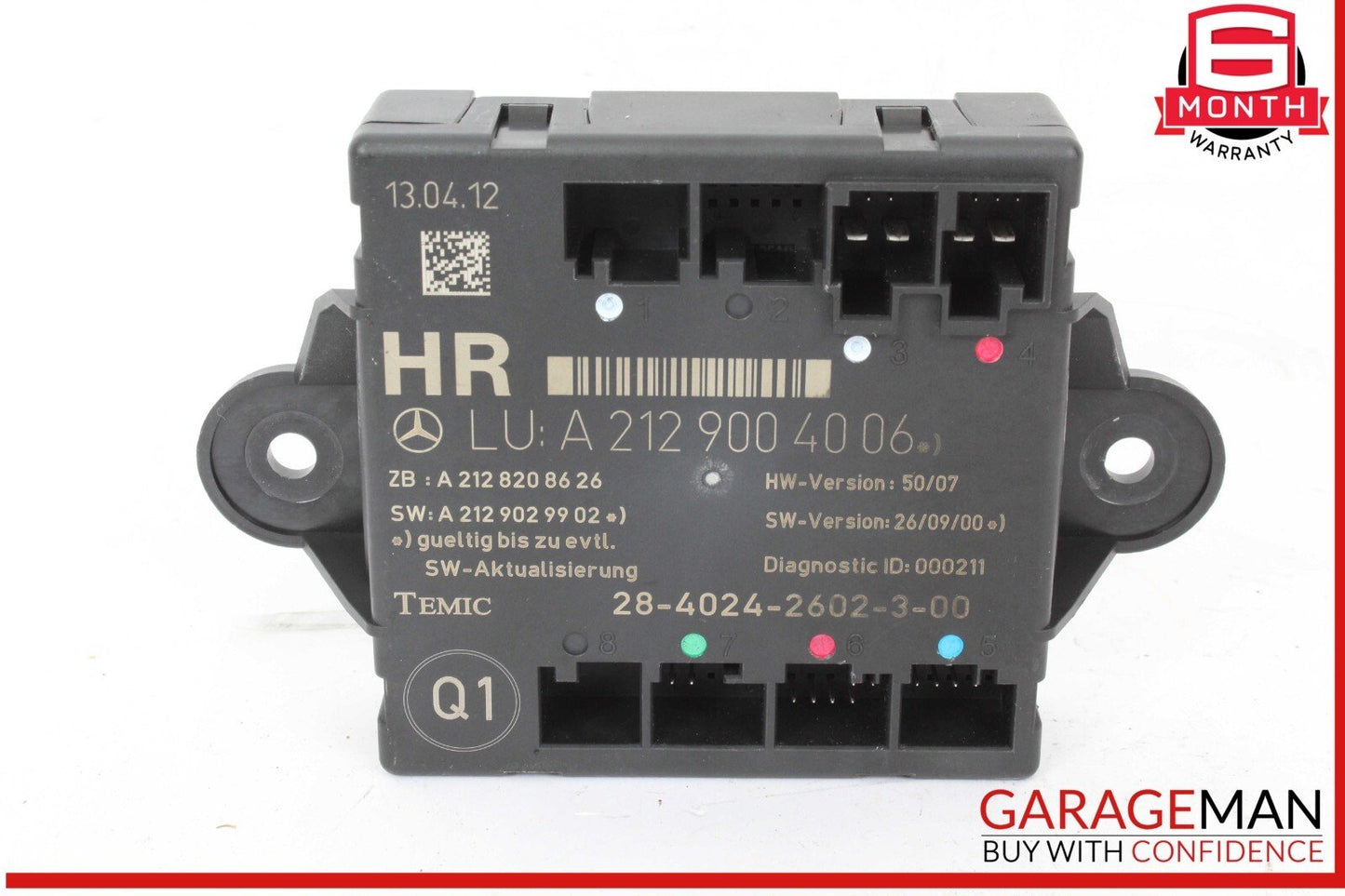 08-18 Mercedes W212 E350 CLS550 Rear Right Side Door Control Module OEM
