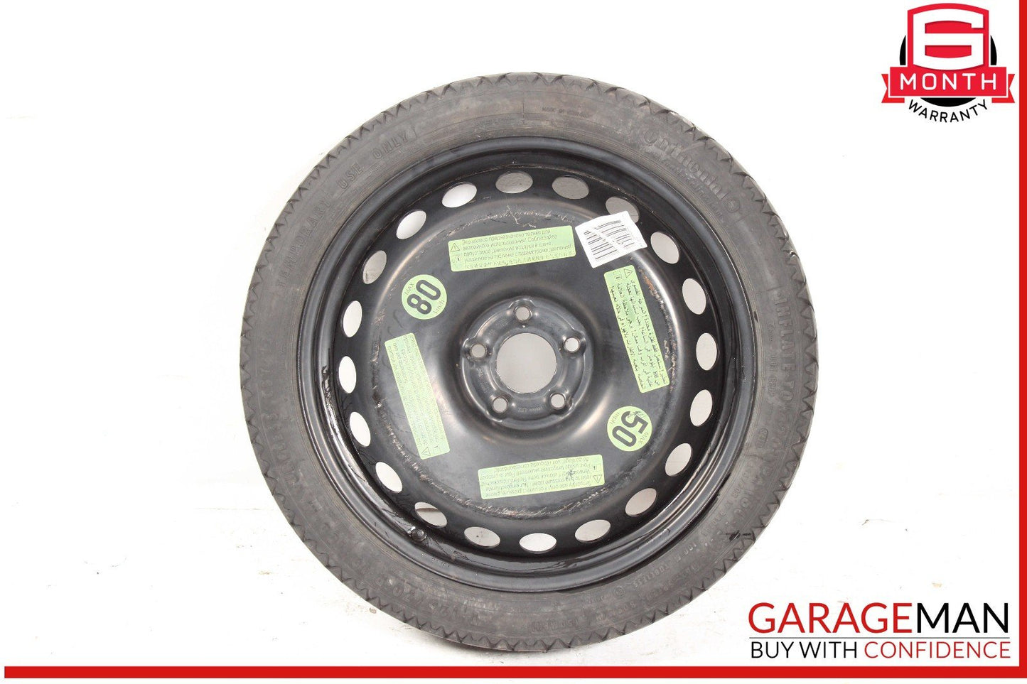 09-16 Audi S4 A4 B8 Spare Tire Wheel Rim T125/70 R19 OEM