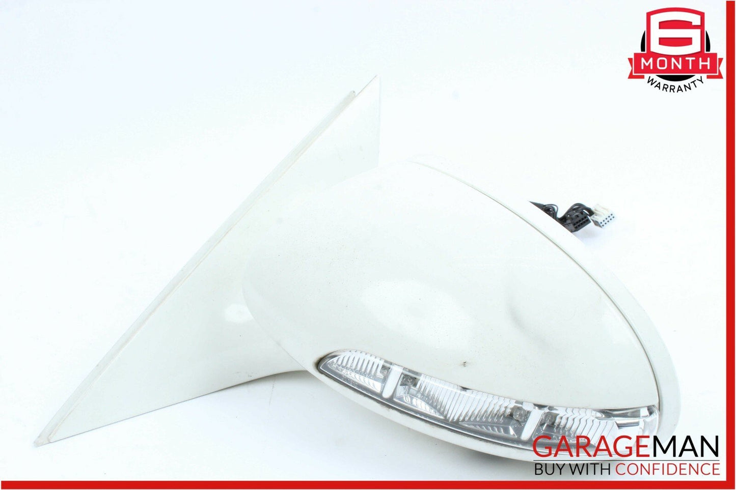 07-09 Mercedes W221 S550 S600 Front Left Side Mirror Door Rear View White OEM