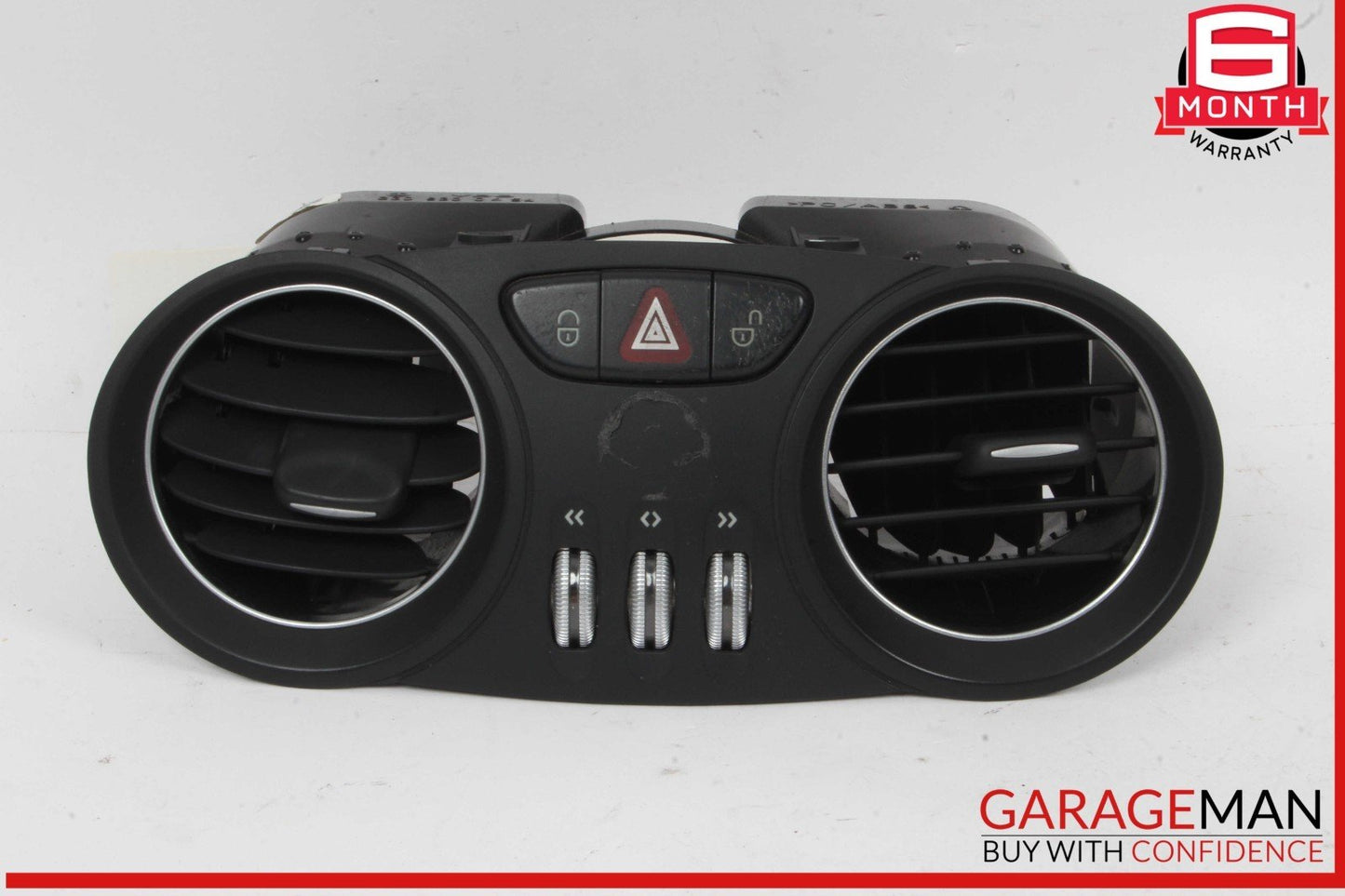 03-06 Mercedes R230 SL500 SL55 AMG Center Dashboard Hazard AC Air Vent Black OEM