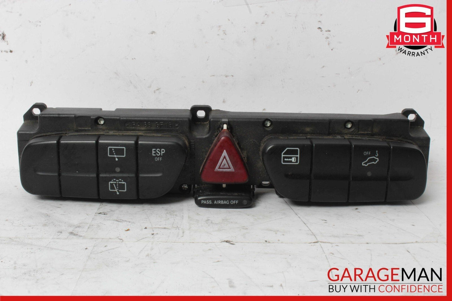 02-04 Mercedes W203 C320 C240 Wagon Hazard Light Control Switch 2038219479 OEM
