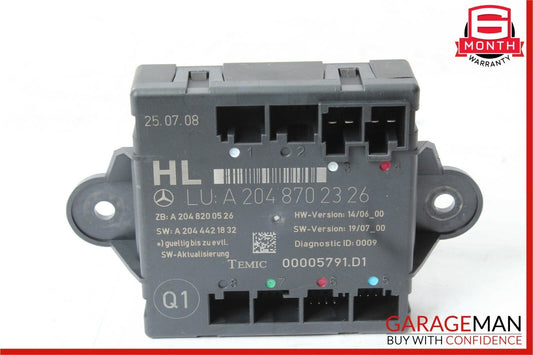 08-14 Mercedes W204 C280 C350 Rear Left Side Door Control Module 2048702326 OEM
